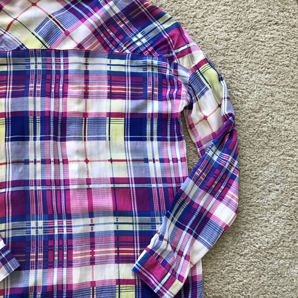 Olive + Oak Plaid Button Front Shirt - Picture 4 of 4